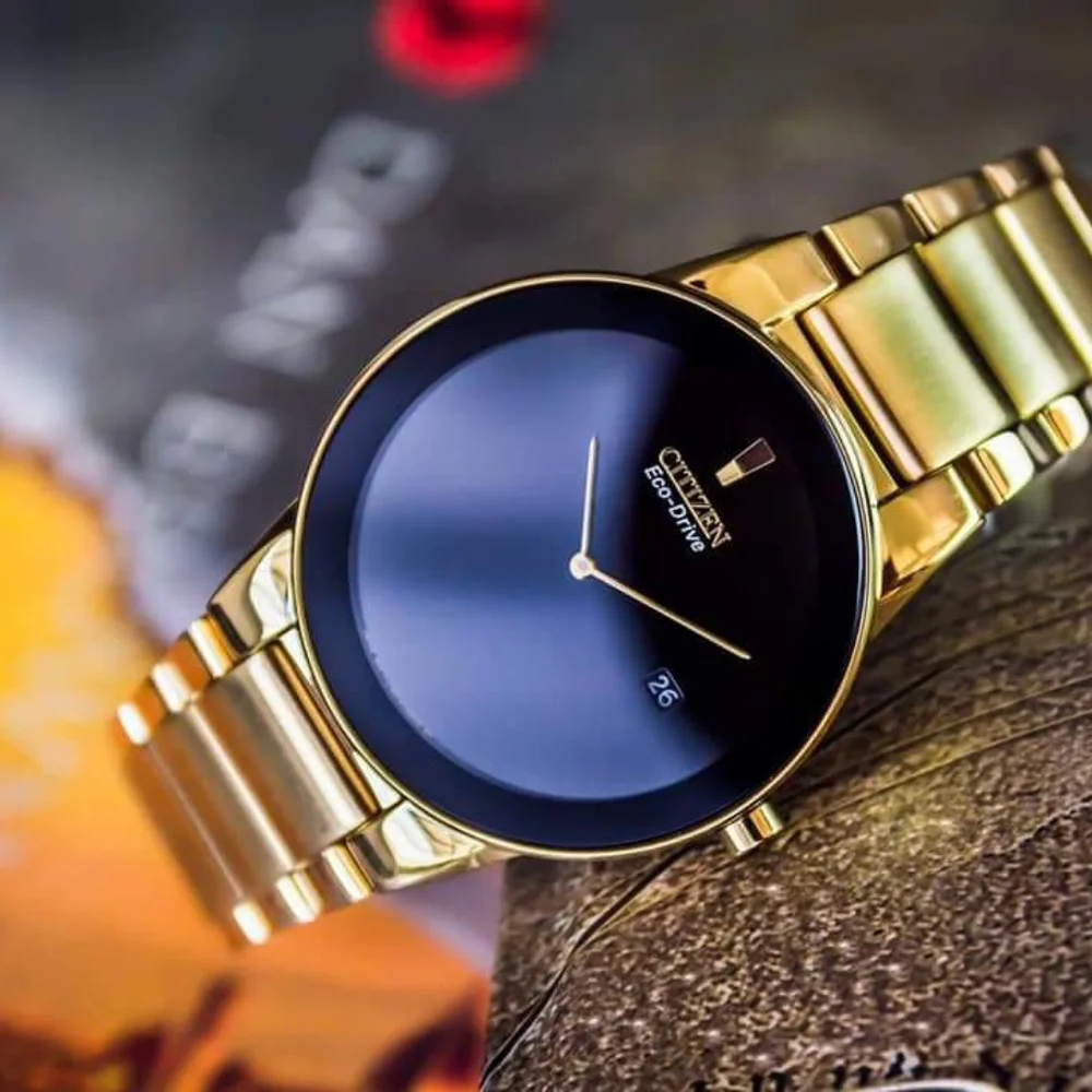 ***NEW*** CitizenAxiom Black Dial Gold-tone Men's Watch AU1062-56E - Picture 6 of 13